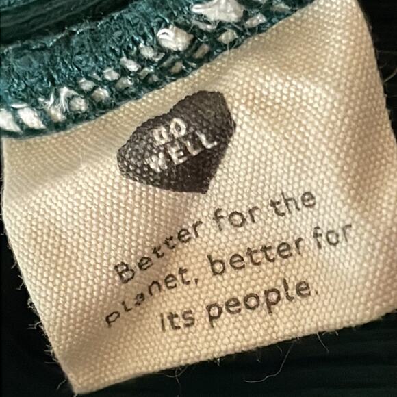 Madewell Hunter Green Long Sleeve Waist Tie Pullover Top Large - Picture 11 of 11